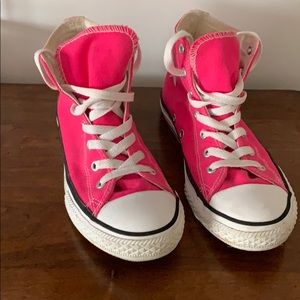 Hot Pink Girls HighTop Converse/Chuck Taylor
